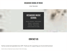 Tablet Screenshot of oceansidemusic.com